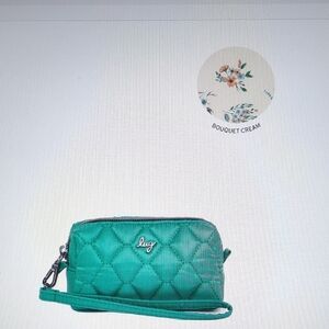 Lug Blimp Zip Around Wristlet Pouch - Kelly Green - NWT